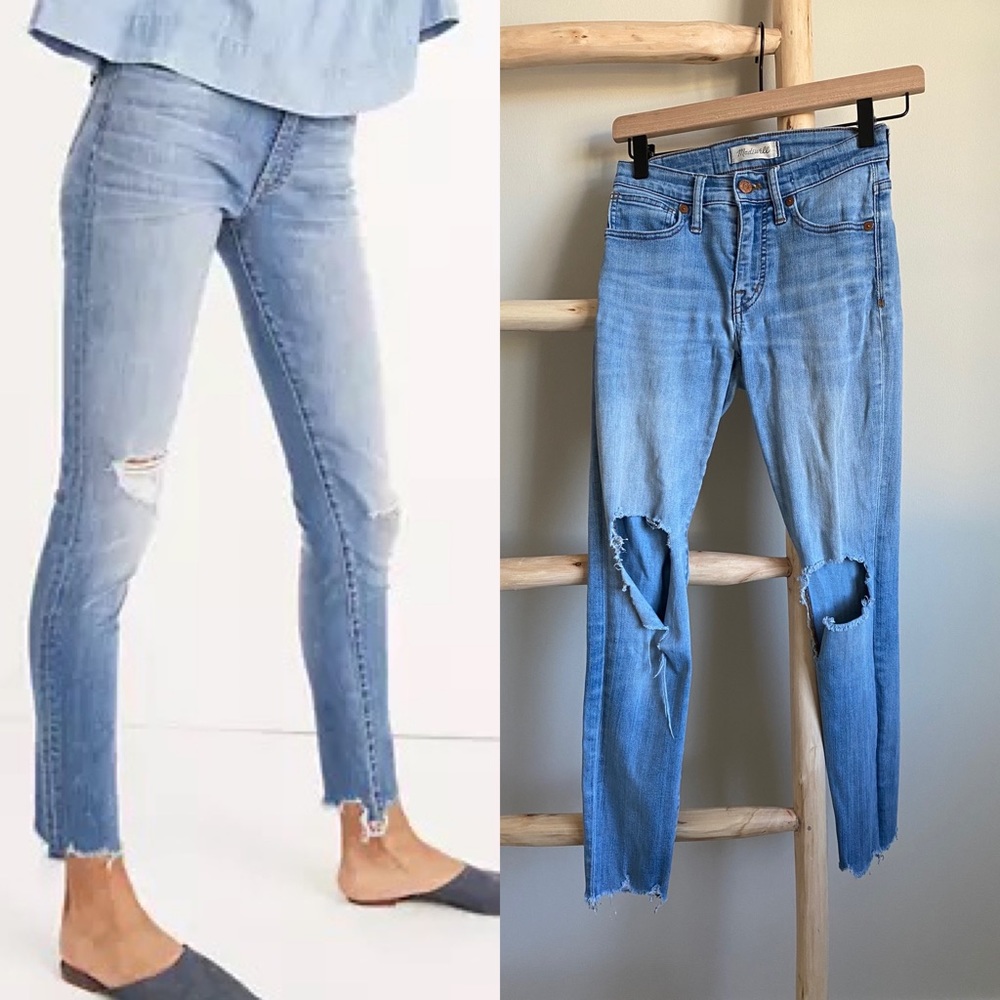 Madewell 9” High Rise Skinny Jeans 24 Petite